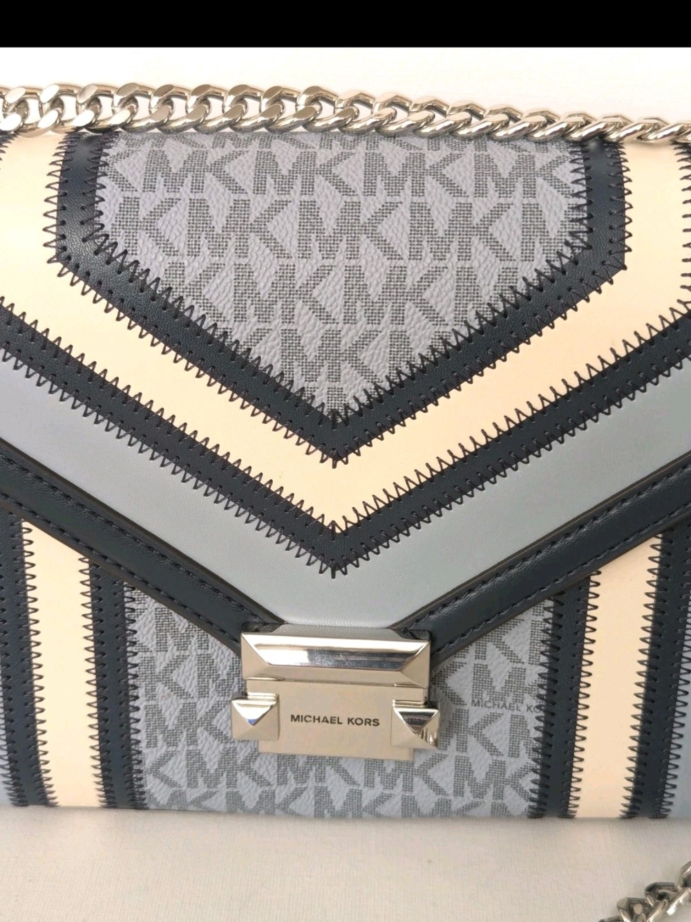 Whitney Medium Color-Block and Signature Logo Shoulder Bag - Picture 5 of 16